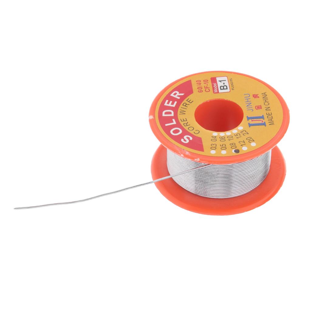 Dây Hàn Thiếc 60/40 Dây Chì Rosin Lõi Hàn 2% Flux Reel 0.8mm 50g