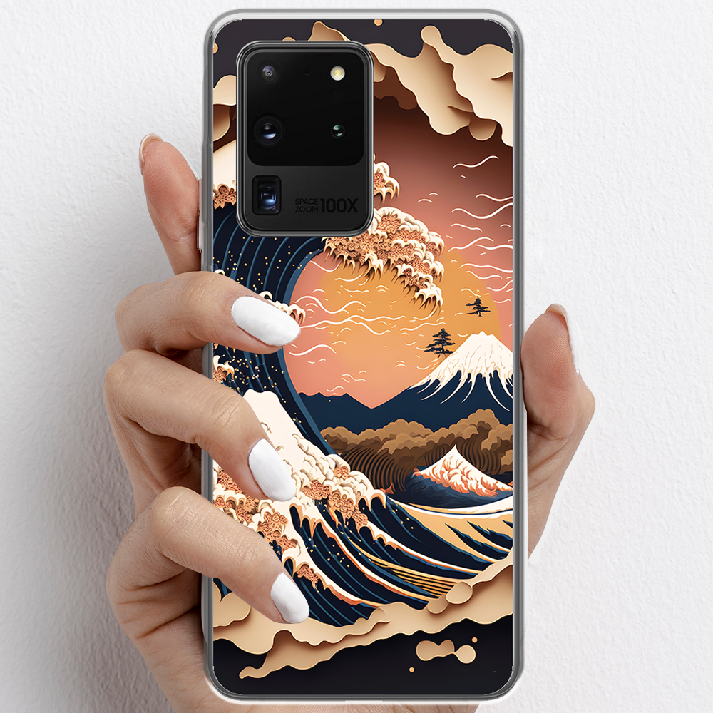 Ốp lưng cho Samsung Galaxy S20 Ultra nhựa TPU mẫu Sóng biển