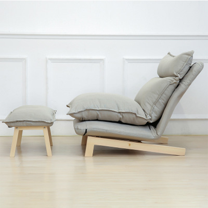 Ghế Sofa thư giãn đa năng tiện ích sang trọng - Ghế Lười thư giãn Cao cấp 100cm kèm đôn để chân tiện lợi bền đẹp GSF006 Giao màu ngãu nhiên