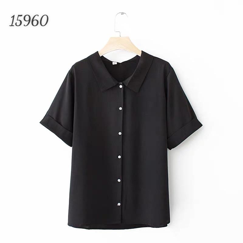 Sơmi BIGSIZE tay ngắn màu trơn 15960