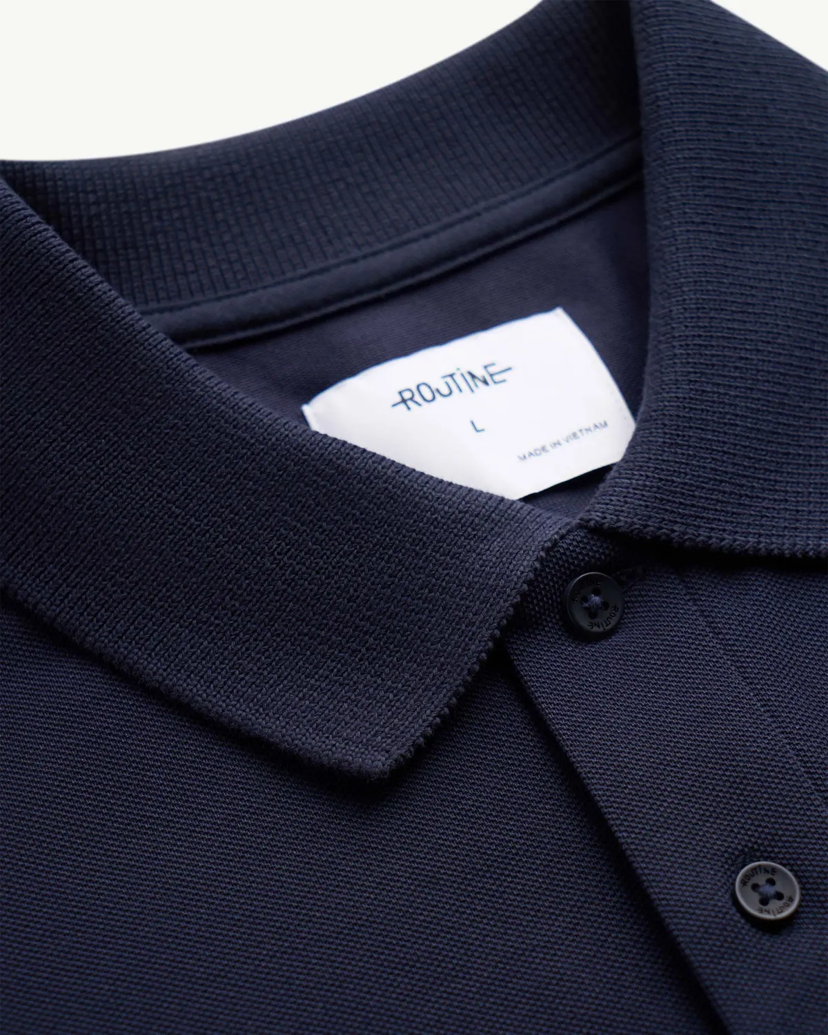 Áo polo tay ngắn nam phối cổ gắn patch Form Fitted - ROUTINE 10F25POL008