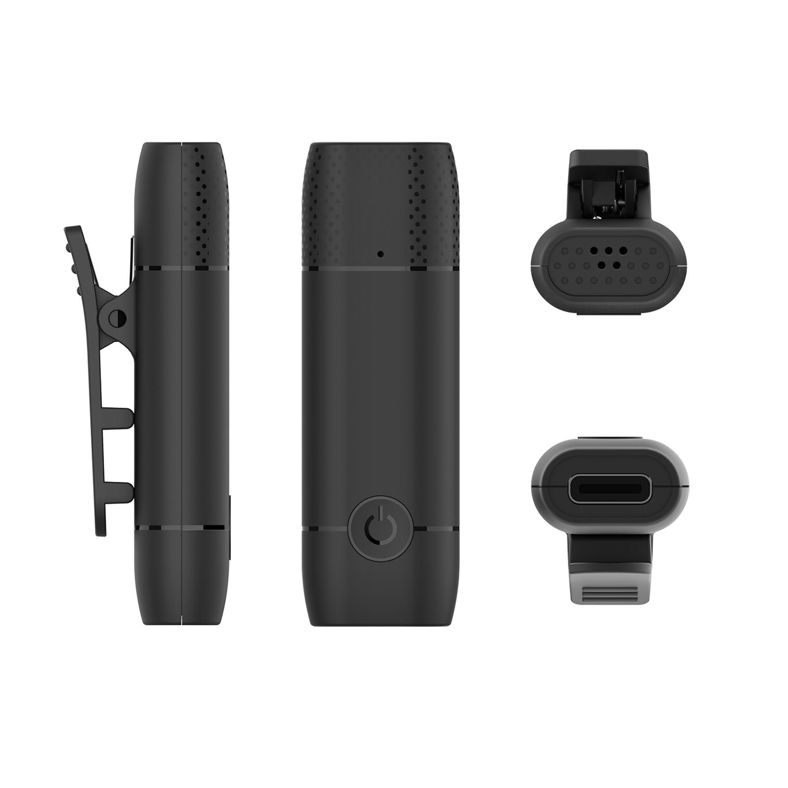 M10 Wireless Lavalier 2.4G Microphone 360°Omnidirectional Lapel Mic Noise Reduction For Type-C Android Smartphone Tablet