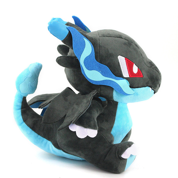 Gấu bông pokemon rồng lửa mega charizard x ngồi (18cm) hàng chính hãng pokemon cao cấp tặng kèm 1 móc khoá da pu đính đá như hình