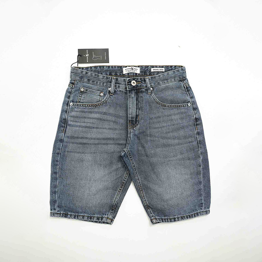 Hình ảnh Quần Short Jeans Nam Cao Cấp HUNTER X-RAYS Form Slimfit Cotton MàuXanh Nhạt S41