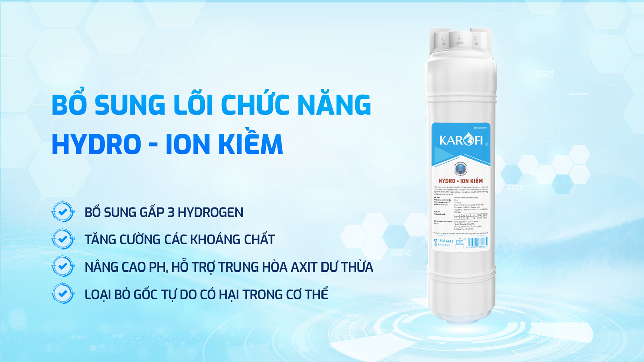 Máy lọc nước nóng lạnh RO Mỹ 11 lõi Karofi KAD-D66S Pro - Giao trước lắp sau miễn phí toàn quốc - Bảo hành 36 tháng - Hàng chính hãng