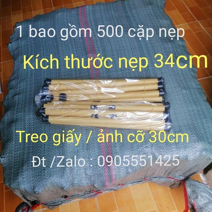 1 BAO ống trúc treo ảnh.Ống trúc treo giấy viết thư pháp.Ống trúc treo lịch, tranh, giấy a3. Dài 34cm