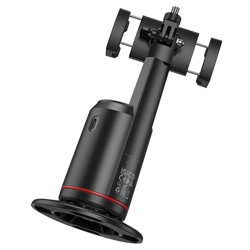 Giá đỡ điện thoại thông minh quay theo khuôn mặt HOCO K23 Lotus có điều khiển quay chụp, Auto Face Tracking xoay 360, ra lệnh cử chỉ - Hàng chính hãng