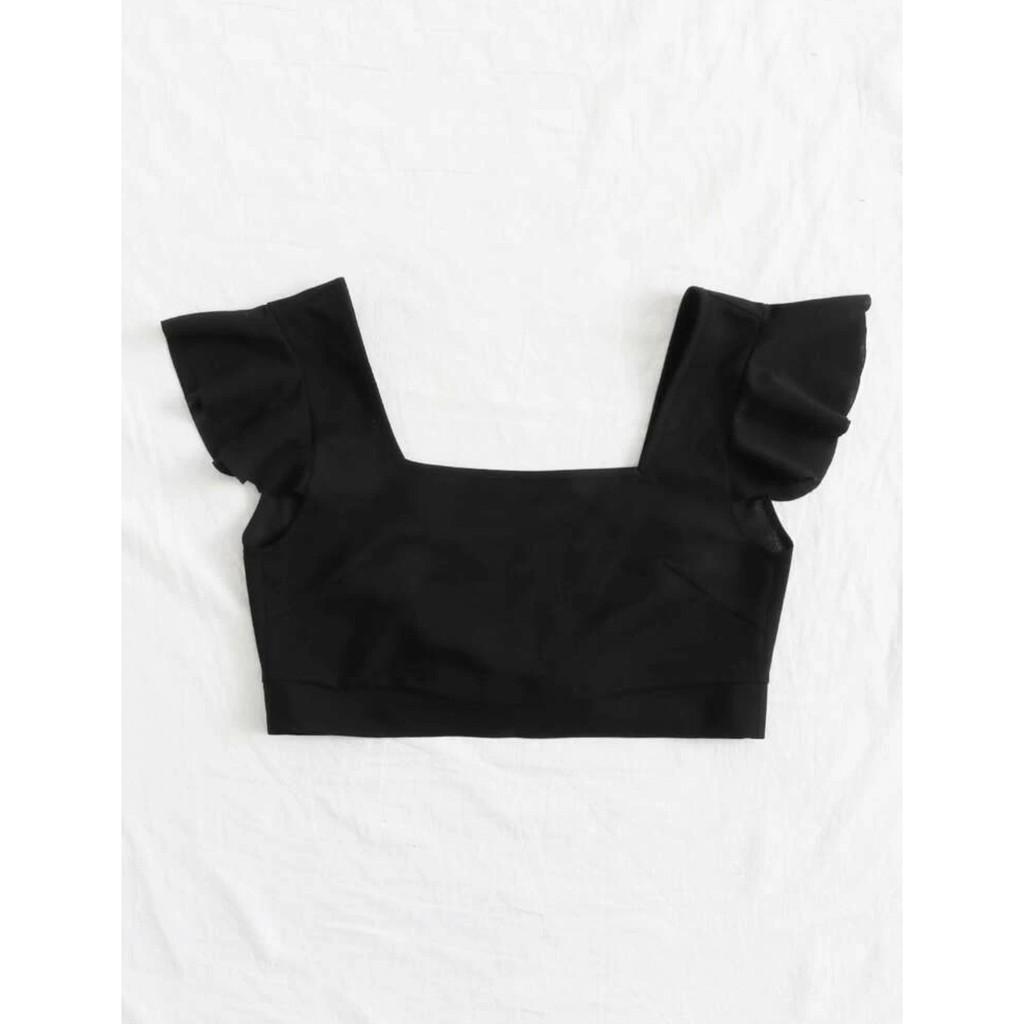 Áo croptop cánh tiên lưng trần