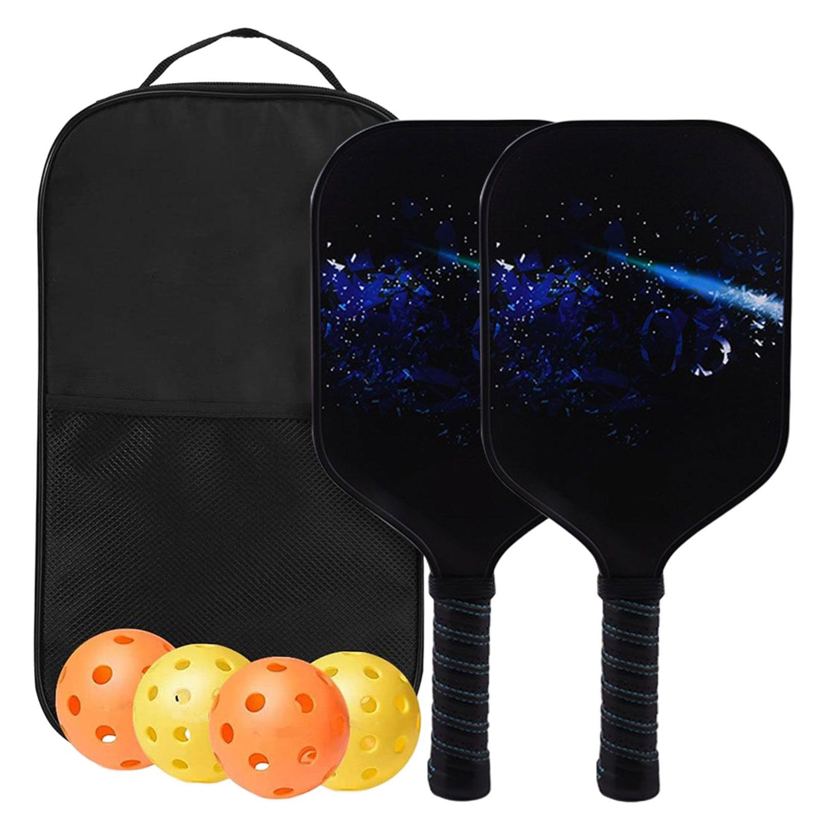 Premium Pickleball Paddles Set Nonslip Grip with Carry Bag Portable Racquets