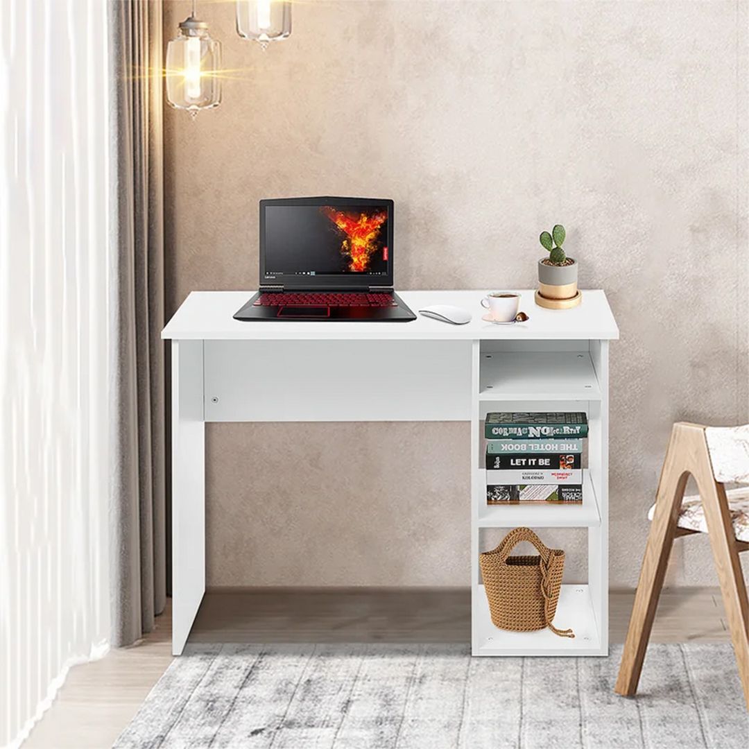 Bàn làm việc, bàn học gỗ hiện đại SMLIFE Dobbs | Gỗ MDF dày 17mm chống ẩm | D100xR50xC75cm