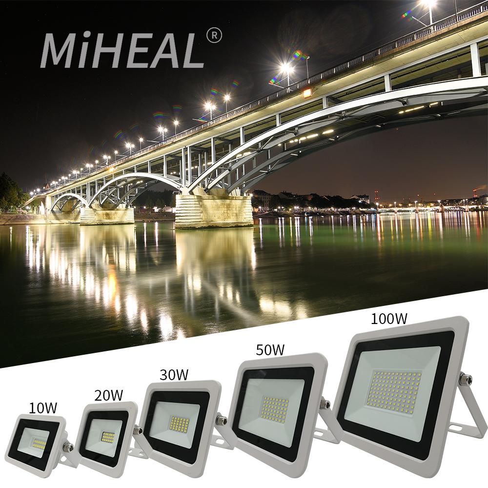 Đèn LED 220V Chiếu Sáng Công Nghiệp 10W 20W 30W 50W 100W Nhà Máy Xưởng Nhà Để Xe IP68 Đèn Làm Việc Chống Thấm Nước đèn LED Khai Thác Mỏ