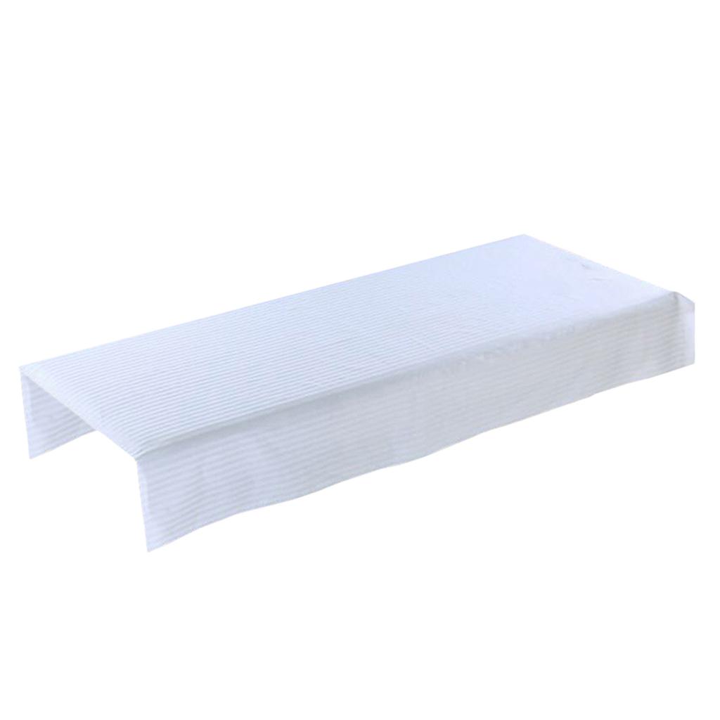 Beauty Massage SPA Treatment Soft Stripe Bed Table Cover Sheet White