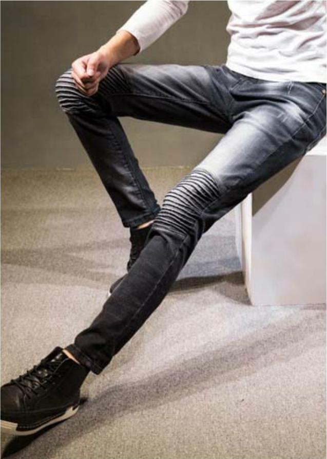 Quần jeans ống côn xếp ly Mã: ND1095