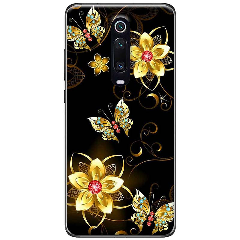 Ốp lưng dành cho Xiaomi Redmi K20 mẫu Hoa đỏ vàng