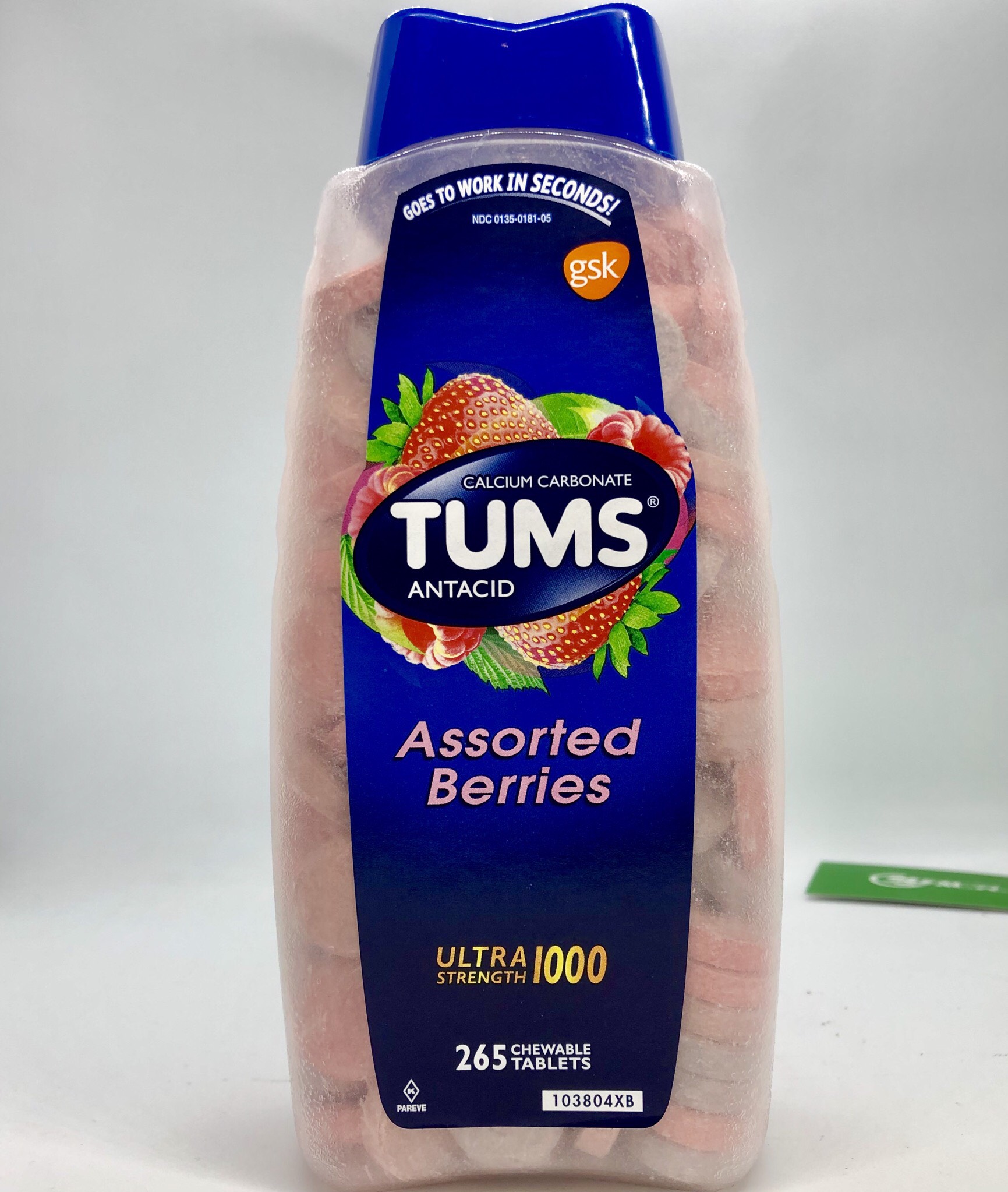 Thực phẩm bổ sung TUMS Antacid Assorted Berries 265 viên nhập Mỹ