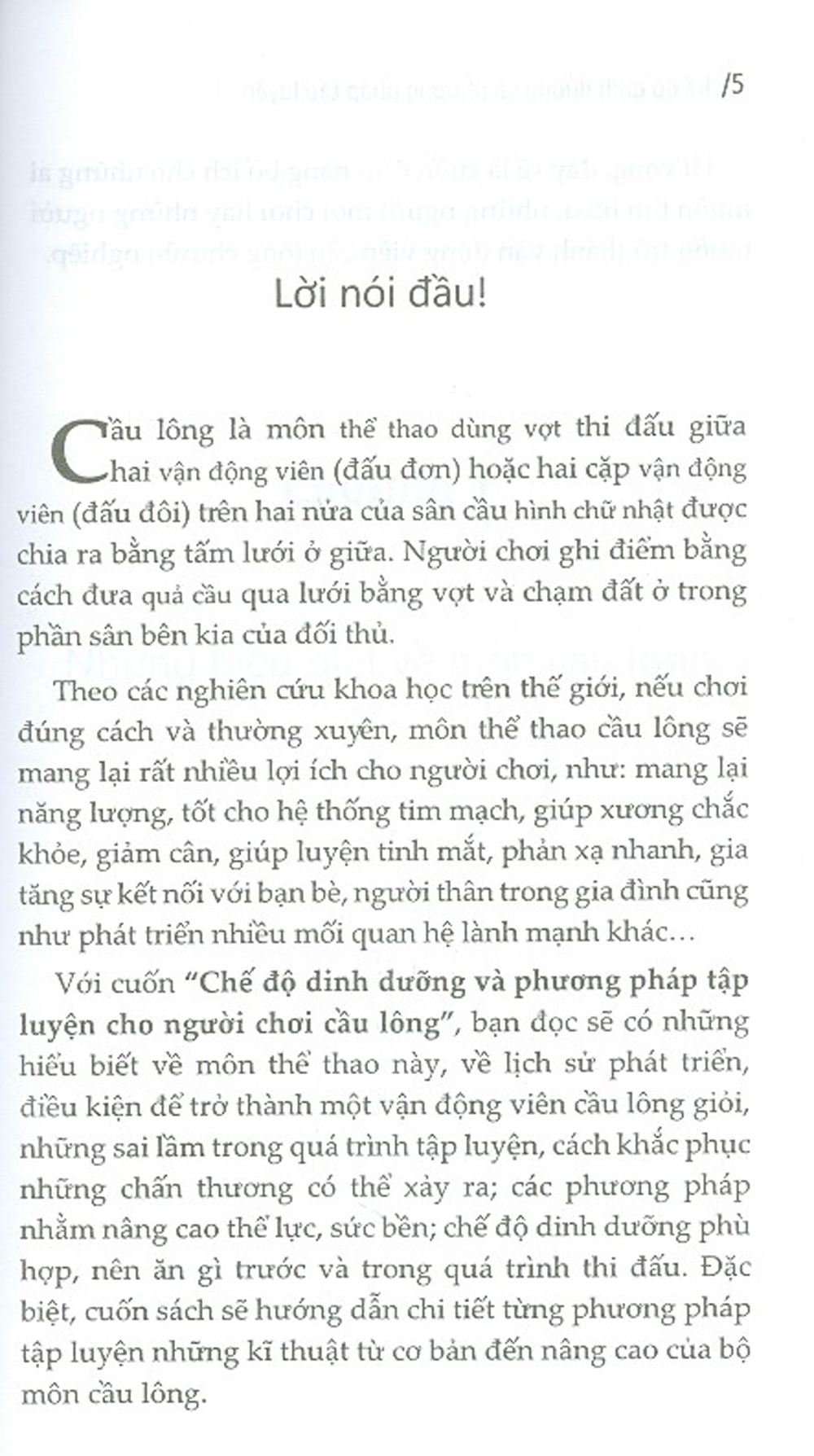 Chế Độ Dinh Dưỡng Và Phương Pháp Tập Luyện Cho Người Chơi Cầu Lông