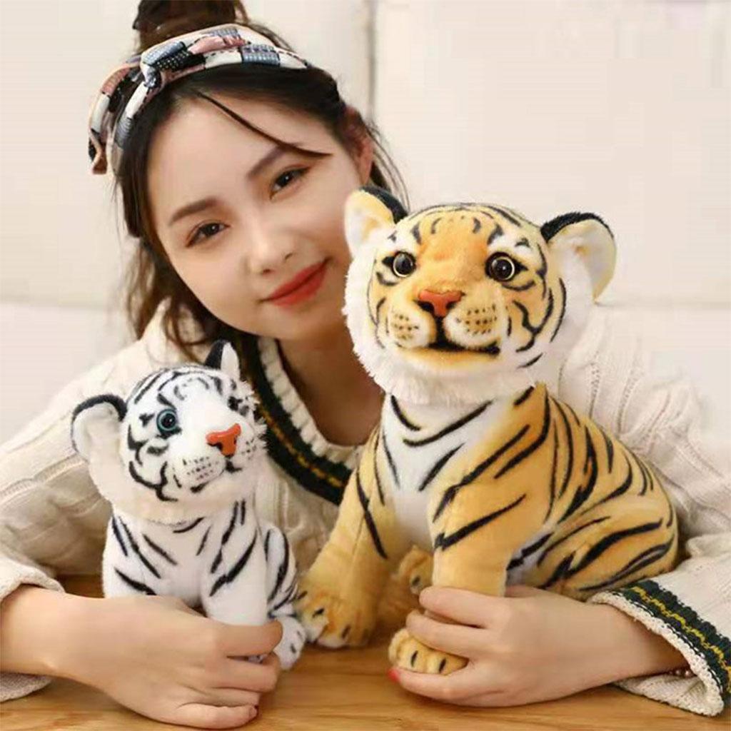 Adorable Plush Tiger Doll Pillow for Bedding Birthday Gifts Girls Boys