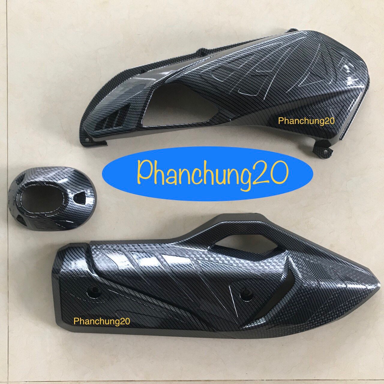 COMBO BỘ ỐP PHỤ KIỆN TRANG TRÍ DÙNG CHO ĐỜI XE VARIO 160cc - VARIO 2022 2023 CACBON