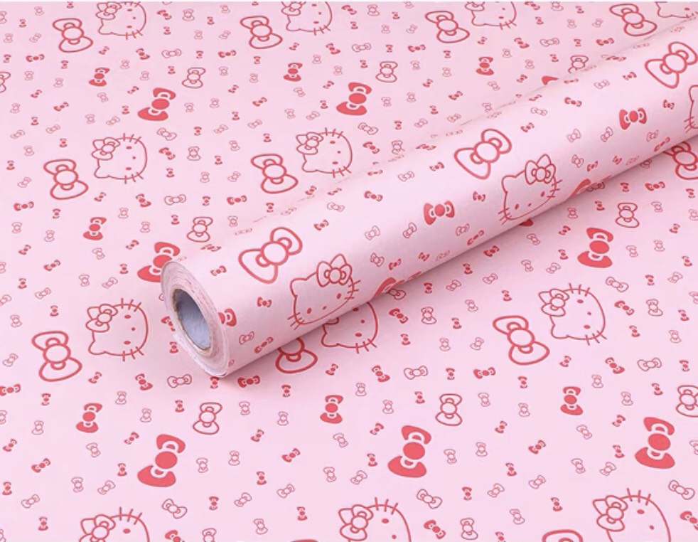 Combo 10 mét giấy dán tường, decal dán tường trang trí nhà cửa KITTY NƠ khổ 45cm