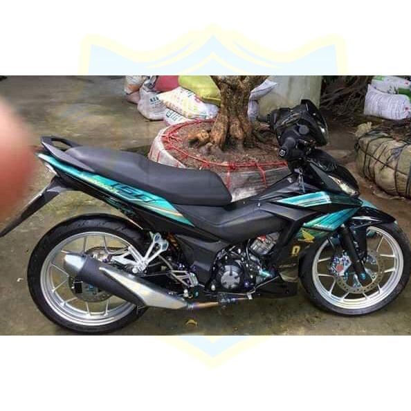 Tem rời xe winner sọc Crom xanh đen