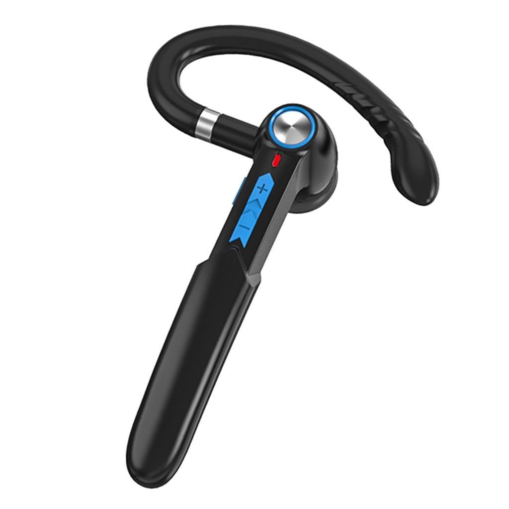 Single Wireless Bluetooth Handsfree Ear Hook Earphone  Black