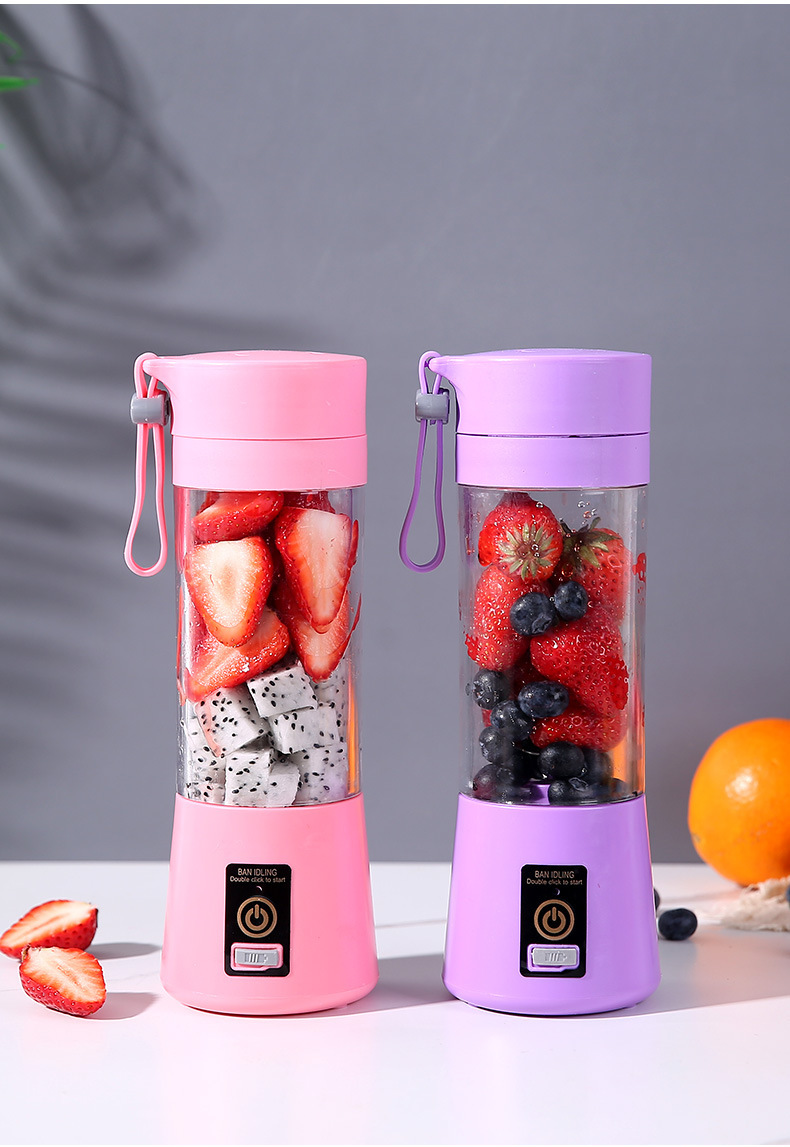 Máy Xay Sinh Tố Cầm Tay Mini - Máy Xay Hoa Quả 6 Lưỡi 2in1 Tiện Dụng