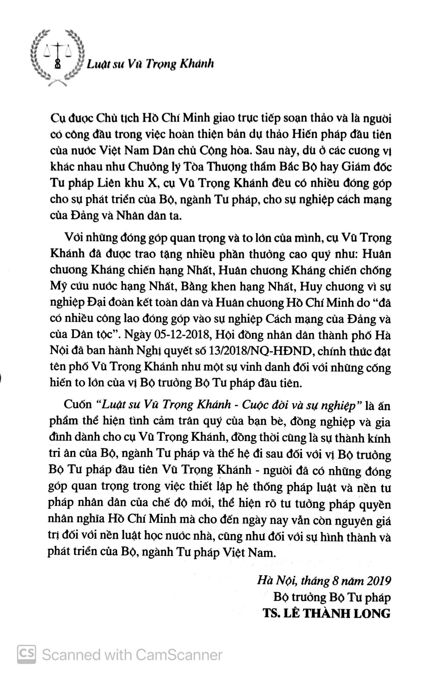 Luật Sư Vũ Trọng Khánh: Cuộc Đời Và Sự Nghiệp