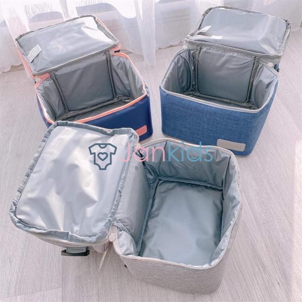 Ba lô bỉm sữa, giữ nhiệt Vcool thuận lợi cho mẹ