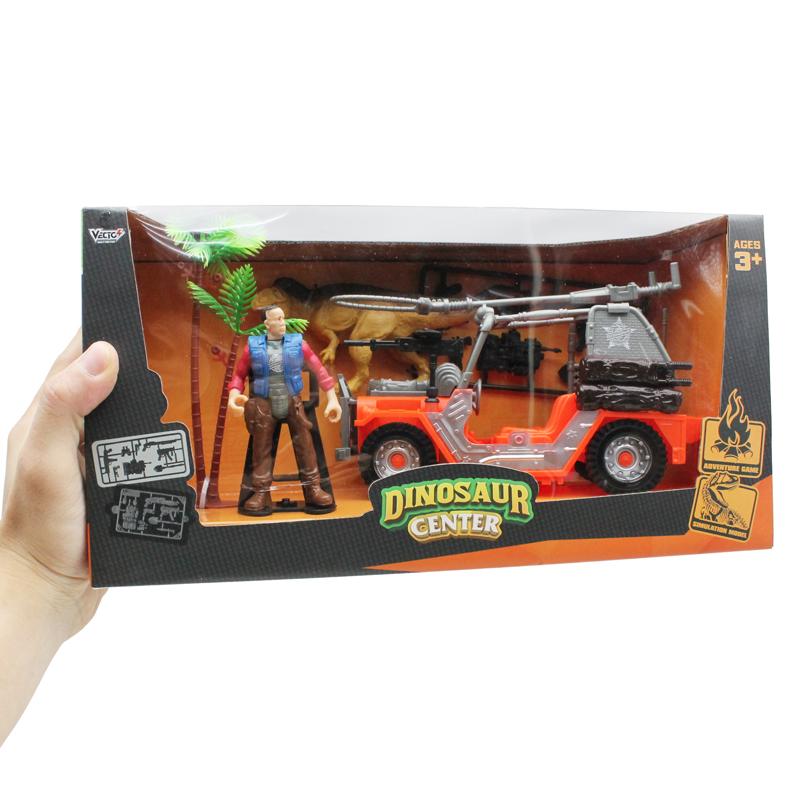 Bộ Đồ Chơi Trung Tâm Nghiên Cứu Khủng Long - Xe Jeep - Vecto DN7743A