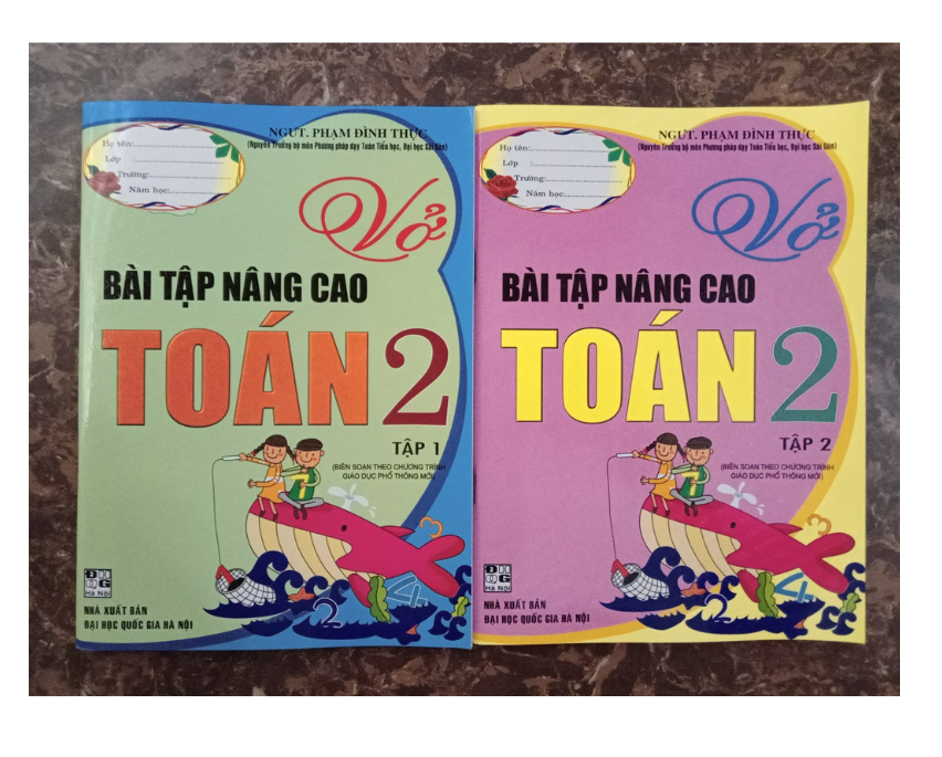 Sách - Combo Vở bài tập nâng cao Toán 2