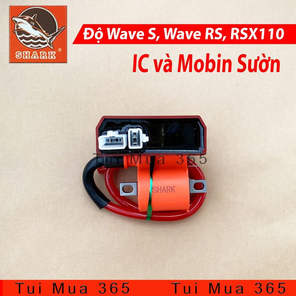 Combo IC và Mobin Sườn Shark Mở Tua Honda Wave S110, RS110, RSX110, Dream Thái