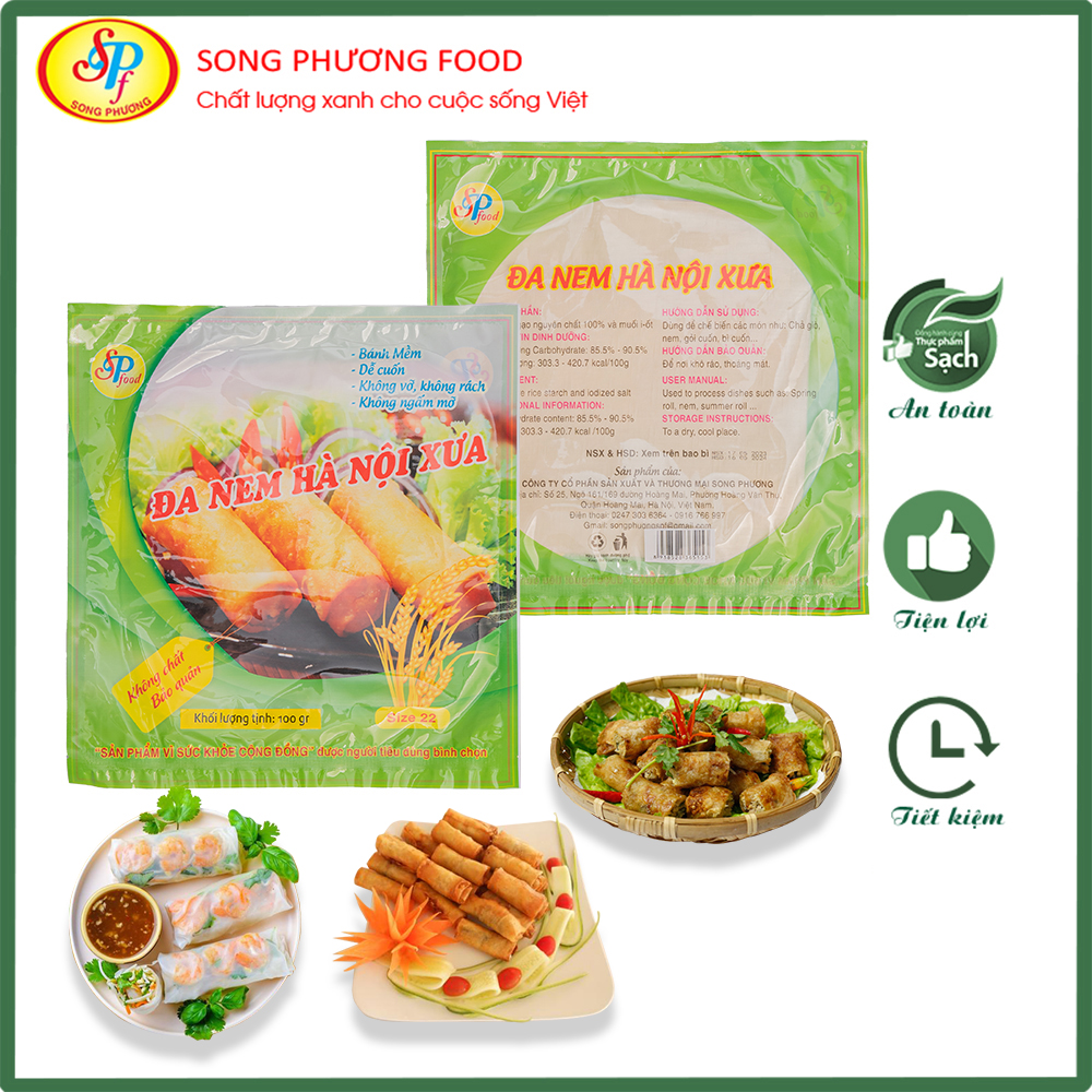 Bánh Đa Nem Đa năng Hà Nội Xưa  - Hàng xuất khẩu Nhật-100g