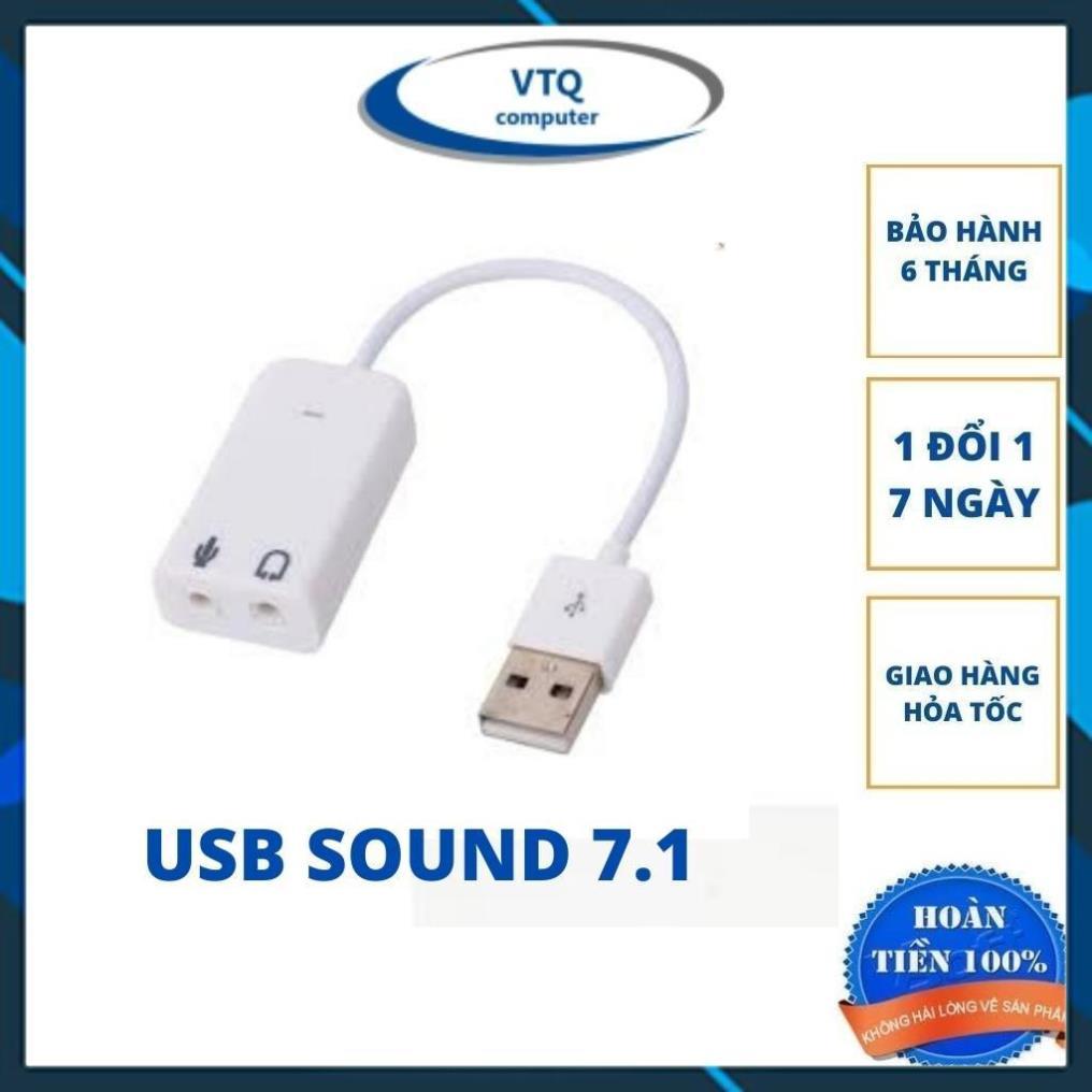 Usb Sound Có Dây 7.1 ( Cáp Chuyển Đổi Từ USB ra âm thanh cổng 3.5)- Full Box