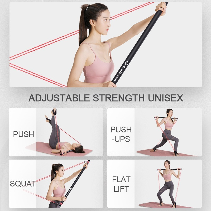 Tập Thể Dục Sức Đề Kháng Cao Su-Yoga Thun Nâng Cấp Đào Tạo Thanh Bộ Pilates Huấn Luyện Tập Thể Dục Tập Thể Hình Kéo Dây