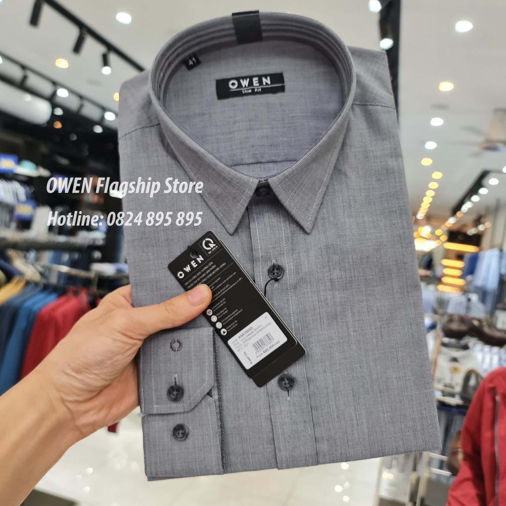 OWEN - Áo sơ mi nam dài tay dáng SLIMFIT sợi Tre - Mã AS61003D