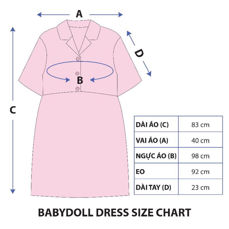 UPZ Đầm Babydoll Logo Hình (4 Màu)