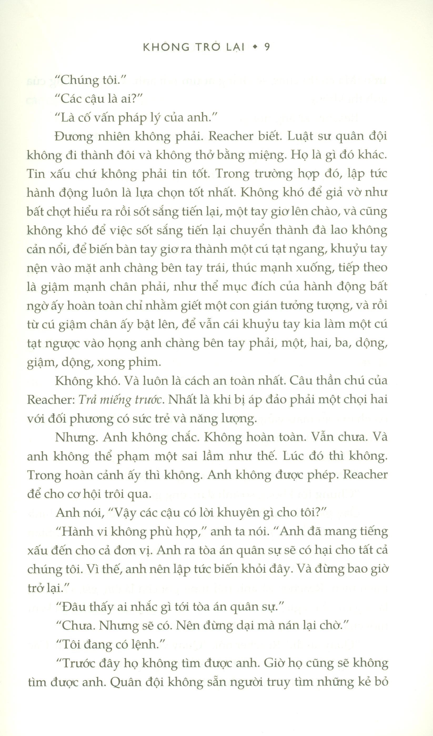 Sách Không Trở Lại