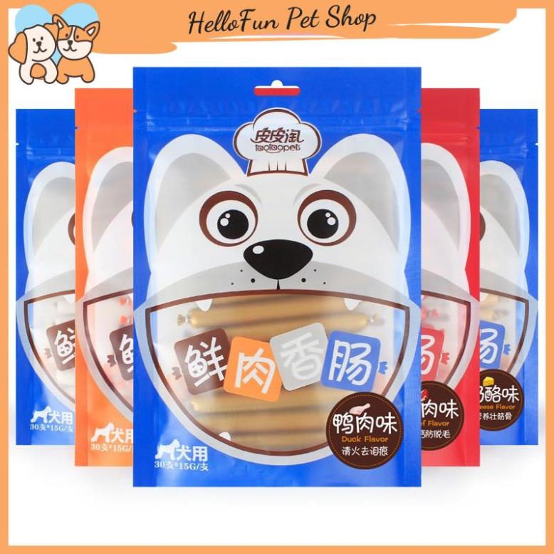 Xúc xích dinh dưỡng cao cấp Taotaopets cho thú cưng 500g (Xúc xích ăn liền bổ sung dưỡng chất cho chó mèo)