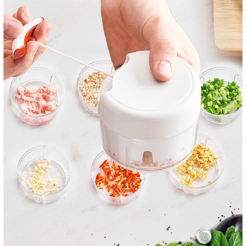 DỤNG CỤ XAY TỎI ỚTXAY TỎI ỚT MINI CẦM TAY CÓ DÂY KÉO XAY TỎI ỚT ĐA NĂNG