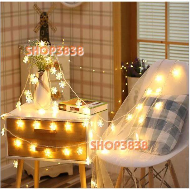 Cắm Điện-Dây Đèn Led Dài 10M- 100 Bóng Vàng