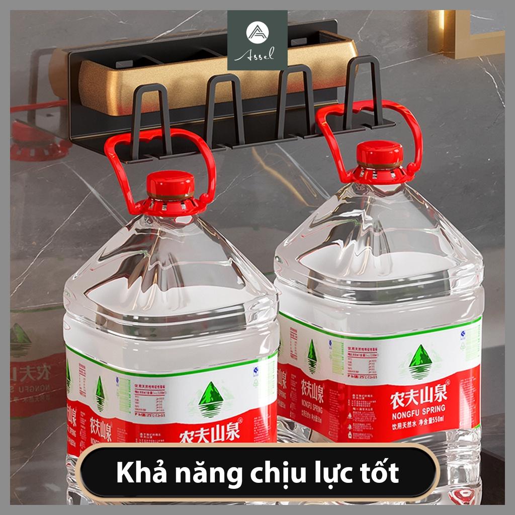 Kệ Đựng Cốc, Bàn Chải, Kem Đánh Răng ASSEL Dán Tường Phòng Tắm, Không Cần Khoan Đục Màu Vàng Đen