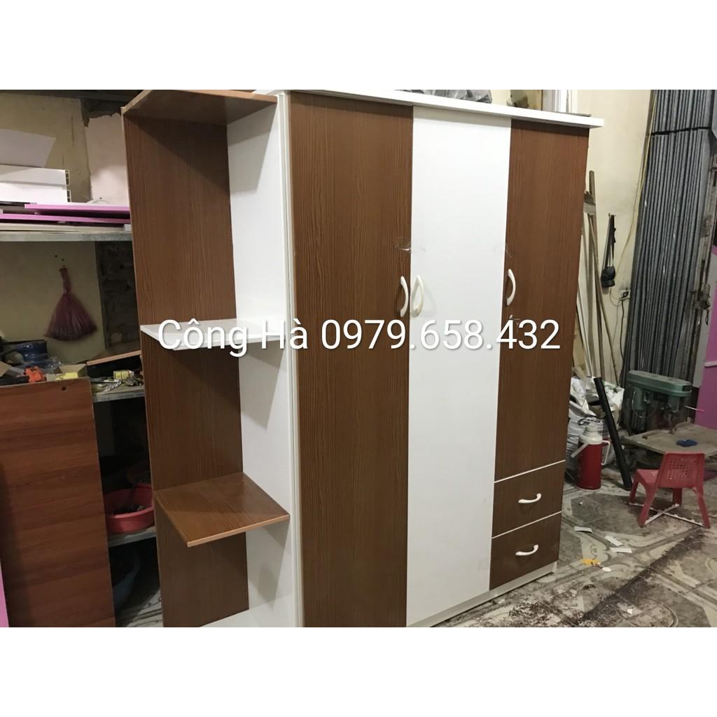 Tủ Nhựa Đài Loan 4 Cánh Kèm Kệ Trang Trí