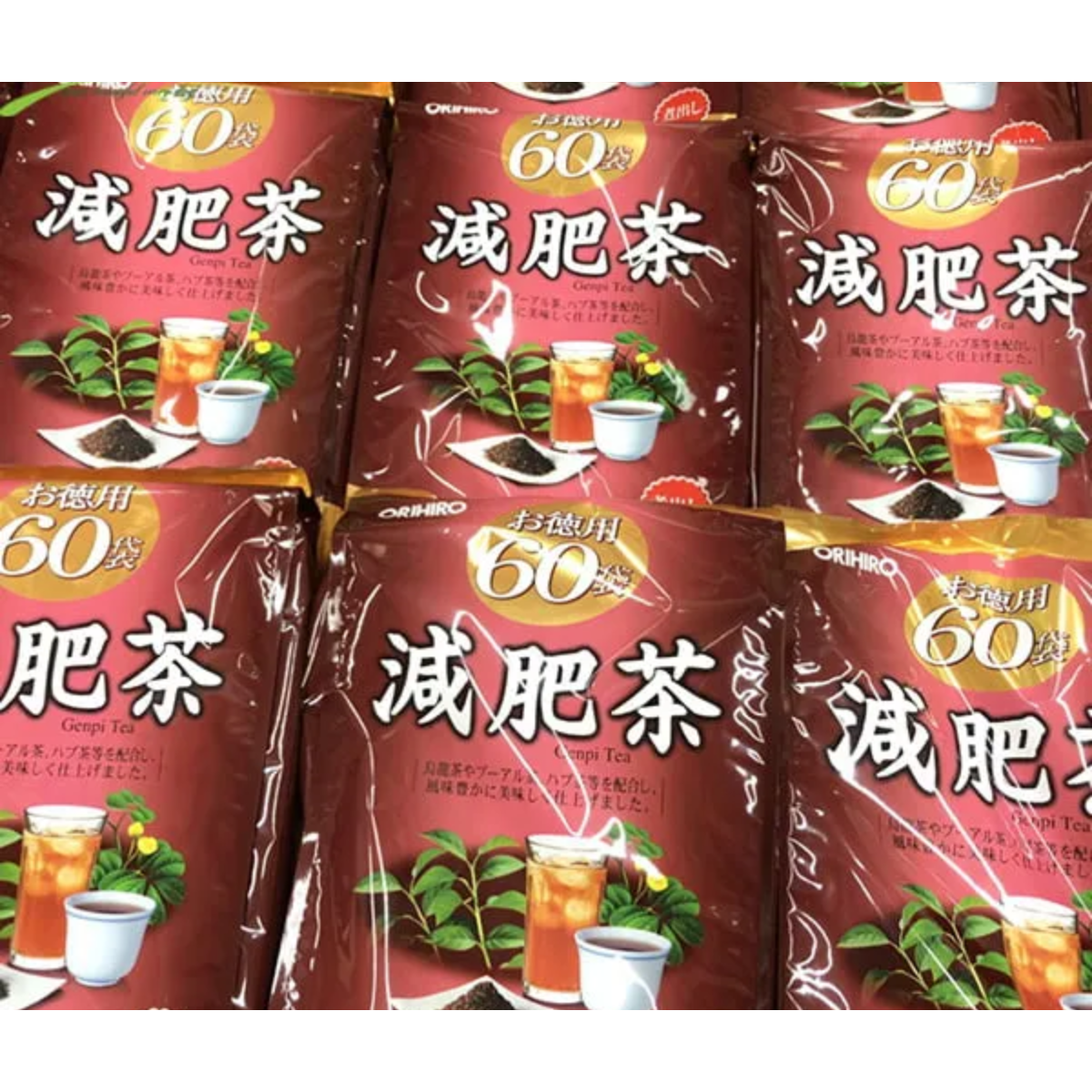 Trà Genpi Tea Orihiro Nhật Bản 60 Gói/ Túi Hàng Chính Hãng
