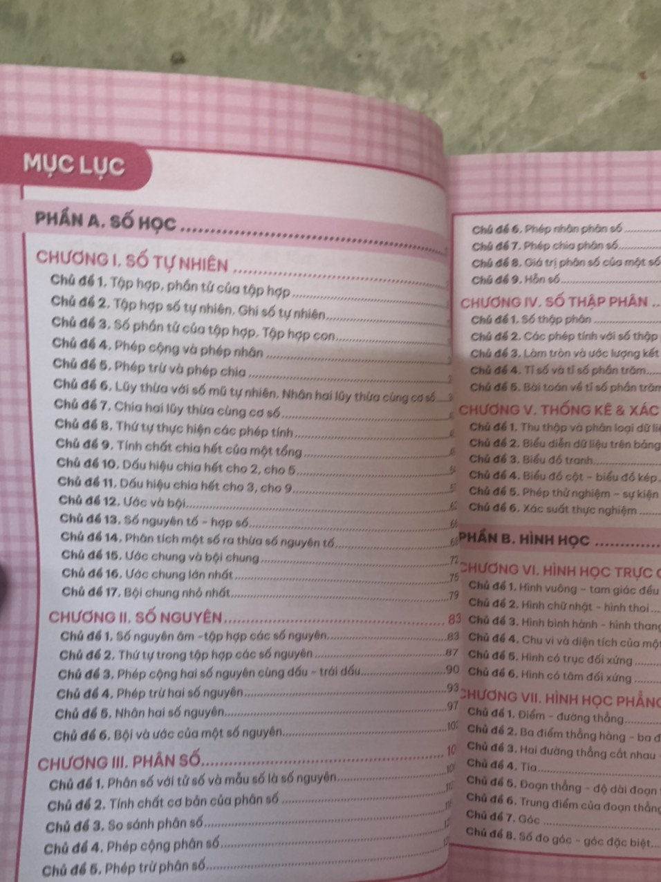 Sổ Tay Kiến Thức - Phương Pháp - Dạng Bài Đại Số Và Hình Học Toán 6