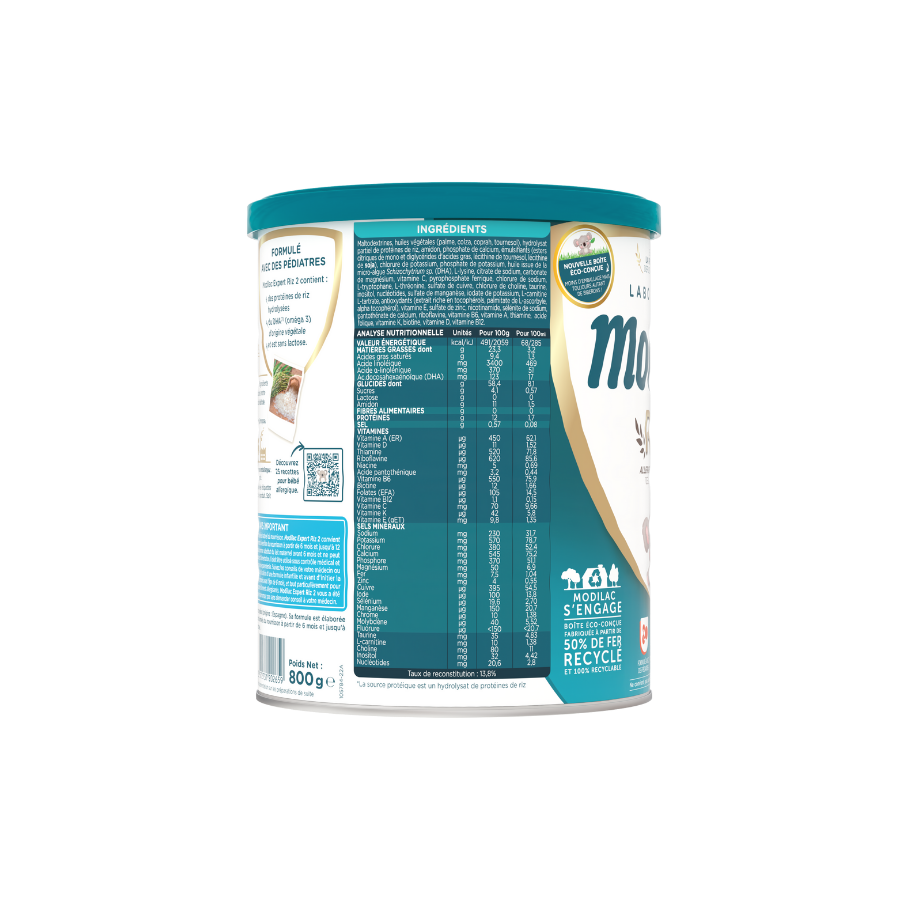 Sữa bột Modilac Expert Riz 2 800g