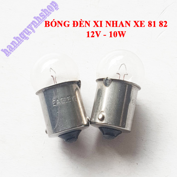 Combo 2 bóng đèn xi nhan xe cub 81 82 76 DD 12V 10W 1 tóc