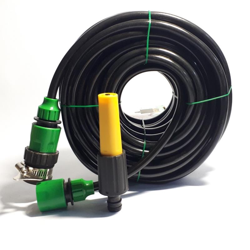 Bộ phụ kiện tưới cây V8N-4080, Vỉ vòi rửa xe 4 món dùng cho dây 8-11 mm, Vòi nhựa thẳng đa năng