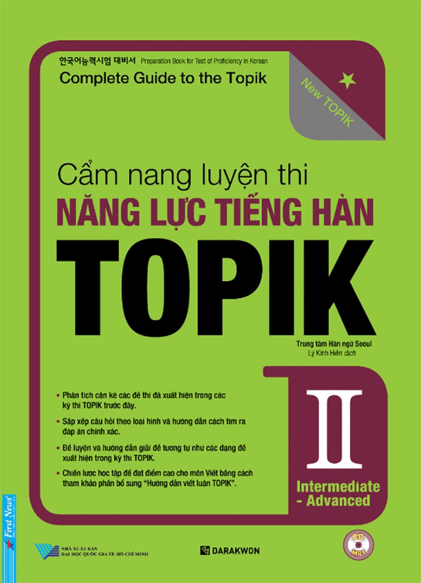 Cẩm Nang Luyện Thi Năng Lực Tiếng Hàn Topik II Intermediate - Advanced _FN