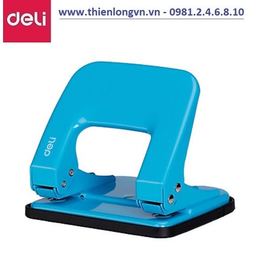 Máy đục lỗ Deli - E0137 màu xanh biển - 20 tờ