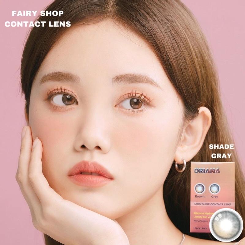 Combo 2 Kính Áp Tròng FAIRY SHOP CONTACT LENS Oriana Shade Brown va Shade Gray